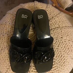 BP Black Women's Slide Sandals